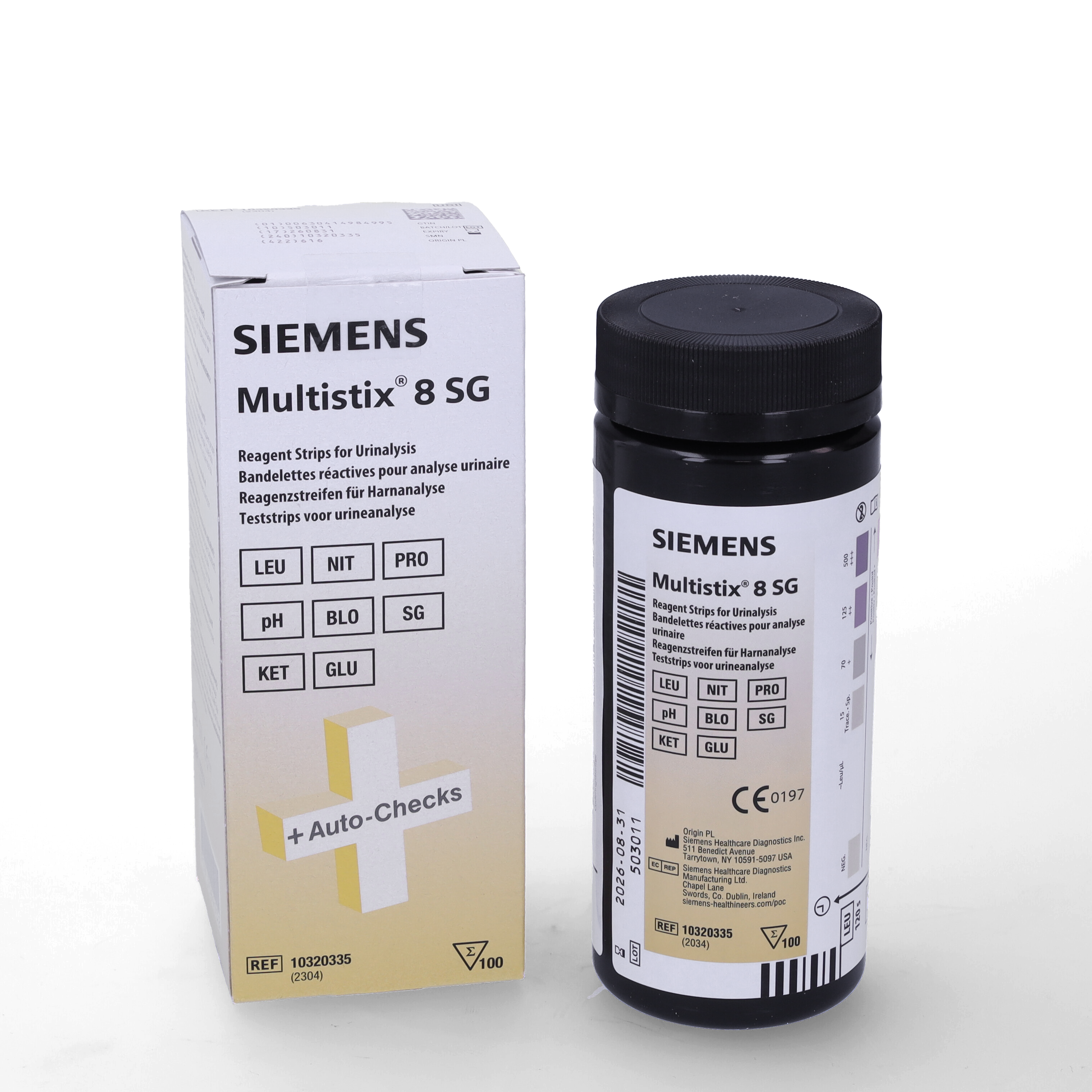 Siemens Multistix 8SG Urinalysis Strips x 100