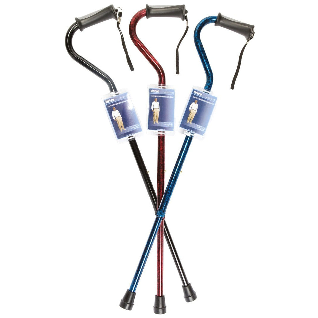 Swan Neck Walking Stick Black - CLEARANCE