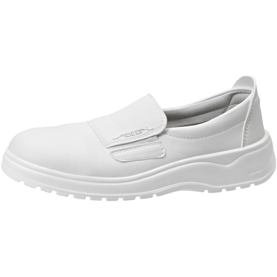 Abeba Light Nursing Shoes - White Leather/Microfibre - Size 5 - CLEARANCE