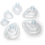 Economy, anaesthetic face mask, size 2, paediatric, no hook ring, 22F x35