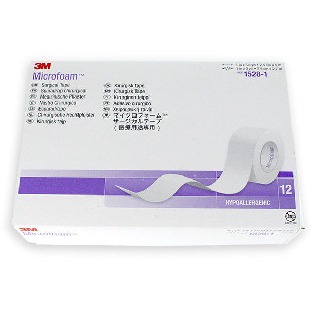 Microfoam Surgical Tape 2.5 Box of 12