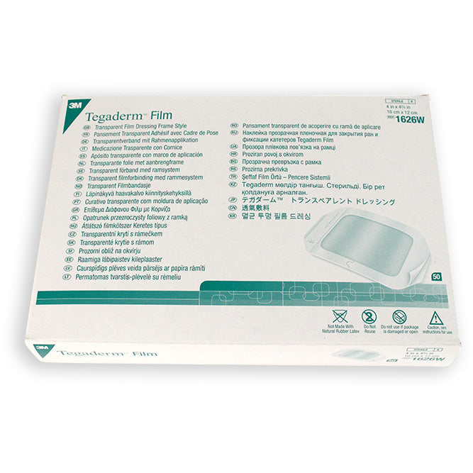 3M™ Tegaderm Transparent Film Dressing (10 x 12cm) - Case of 200 (50 x 4)