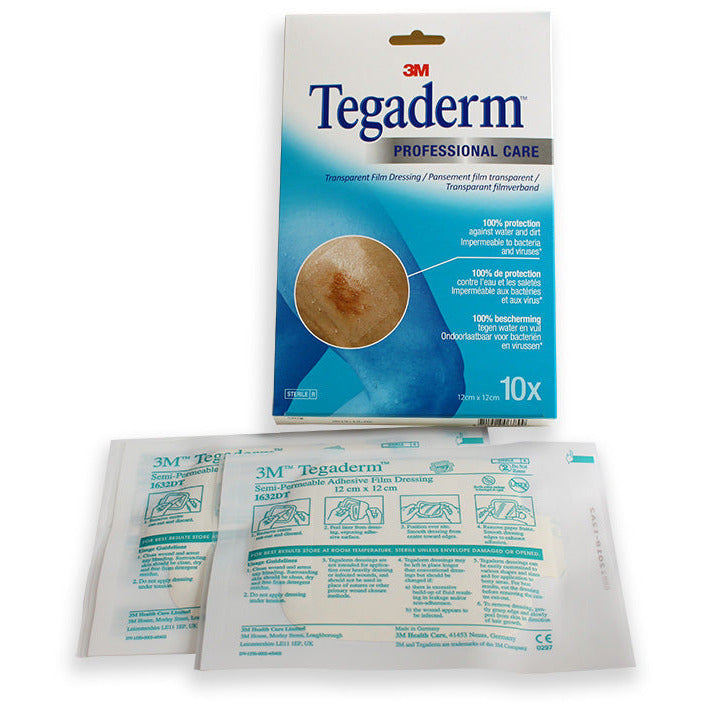 3M™ Tegaderm Transparent Film Dressing 12 x 12cm - Box of 10
