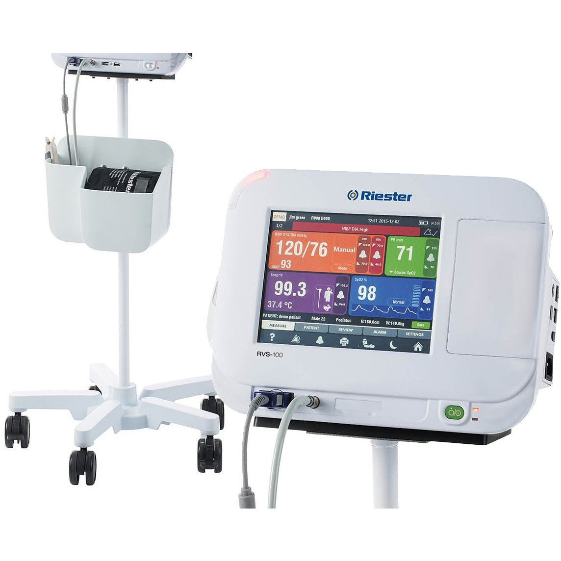 RVS-100 Advanced Vital Signs Monitor - With Free Stand, Dongle and Thermometer
