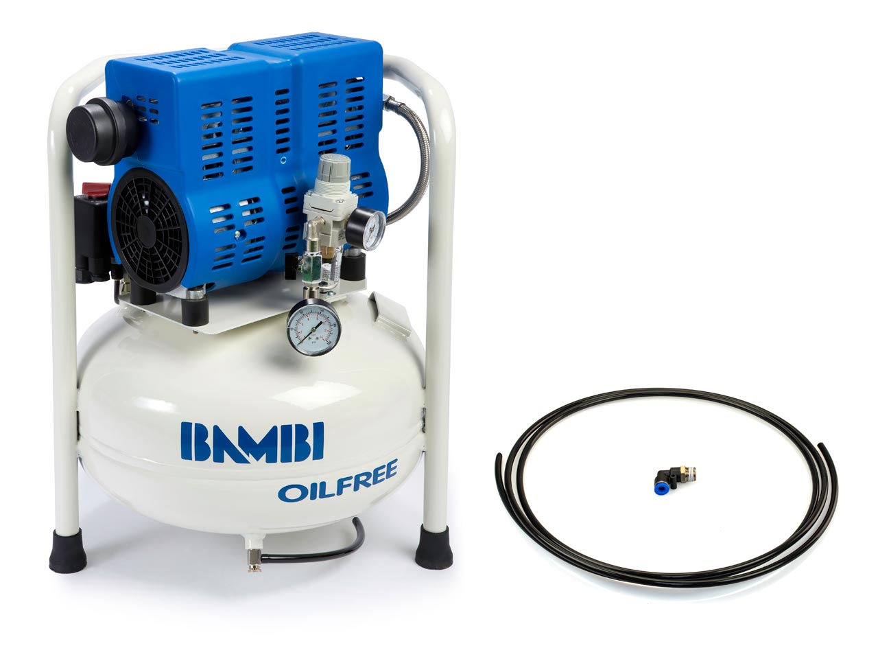 Bambi PT24 Oil-Free Air Compressor, 24L, 62 dB