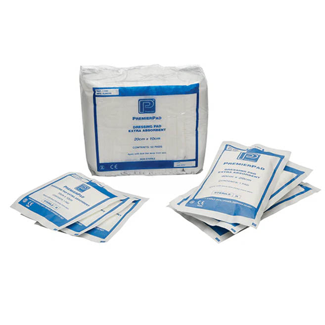 Premierpad Sterile Extra Absorbent Pad, 20 x 20cm, Per Pack 25