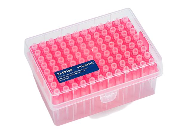 Biologix Filter Pipette Tips- 0.1-10uL Extra-Long (50 Racks/Case) 96/Rack, 4800/Case