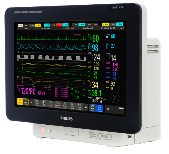 Philips IntelliVue MX550 Modular Bedside Patient Monitor