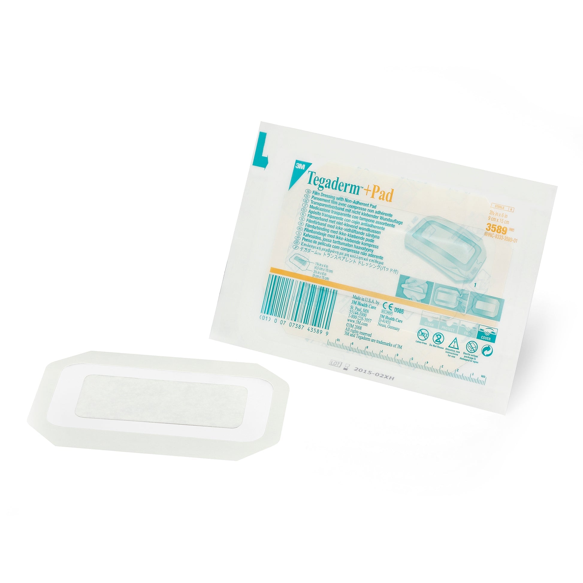 3M™ Tegaderm +pad Film Dressing with Non-Adherent Pad (9 x 15cm) - Box of 25