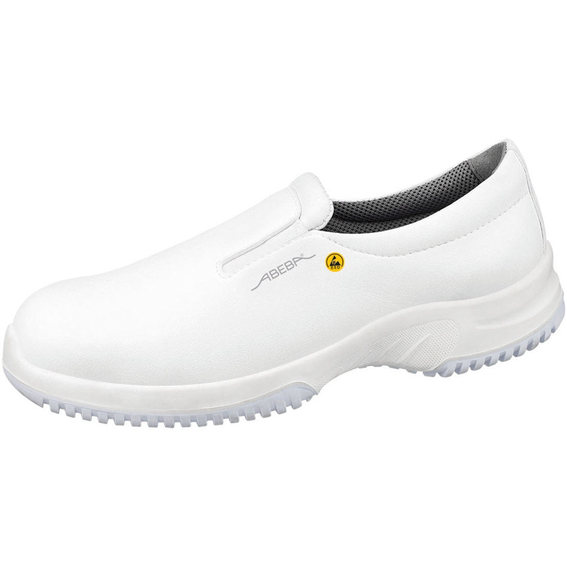 Abeba Uni6 Microfibre Slip On Occupational Shoes - White - CLEARANCE