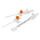 BD Venflon I catheter - 14G x 1.77" (45mm) with Instaflash - Orange - Box of 50
