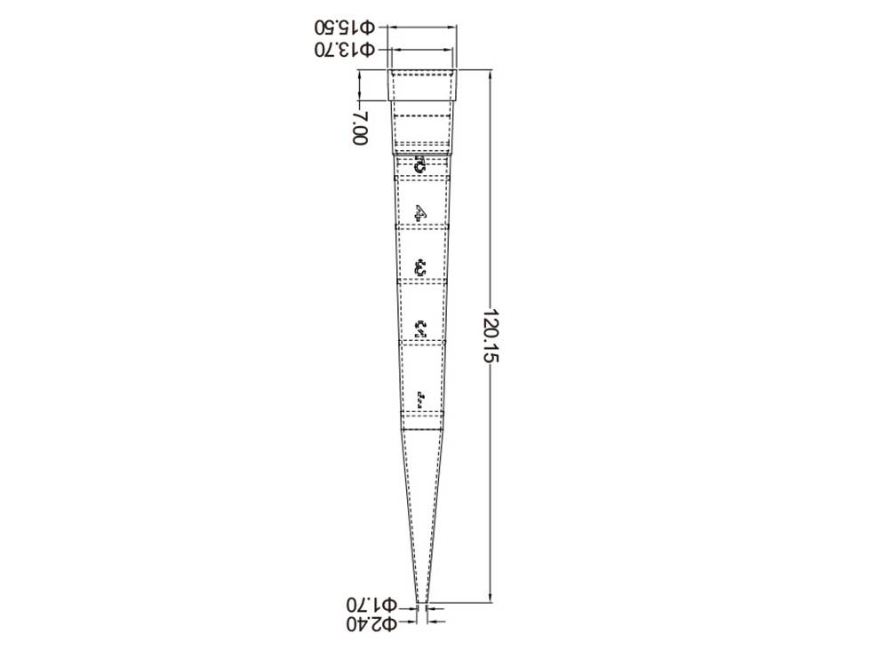 Biologix Pipette Tips, Volume: 5ml, PP, Clear, 100/Bag, 20 Bags/Case