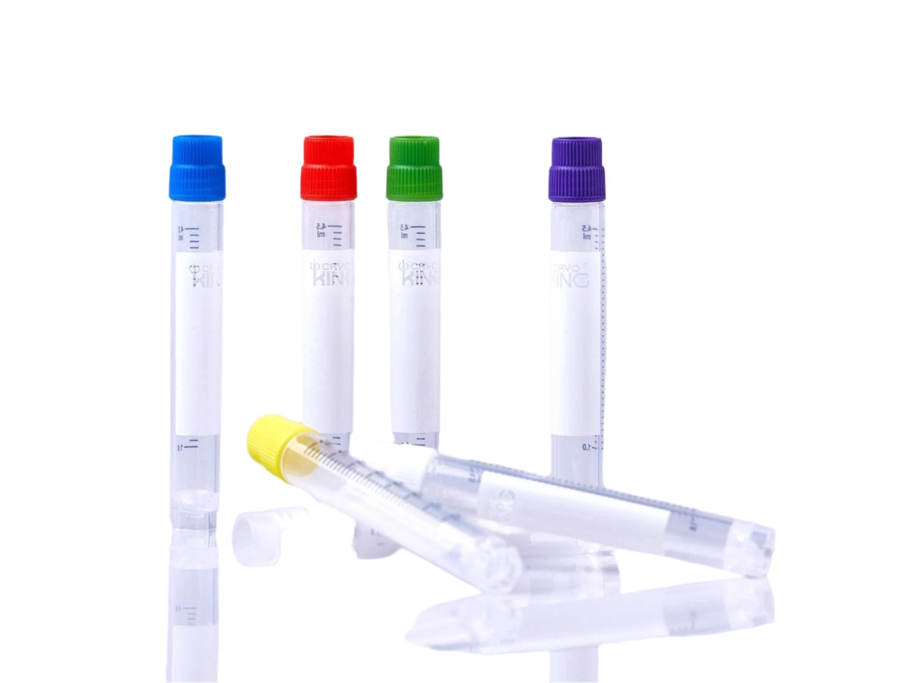 Biologix CryoKING® Cryogenic Vials 5.0ml Plastic Cryogenic sample Tube (External, Non-Barcoded) 25-Bag, 500-Pack, 1000-Case