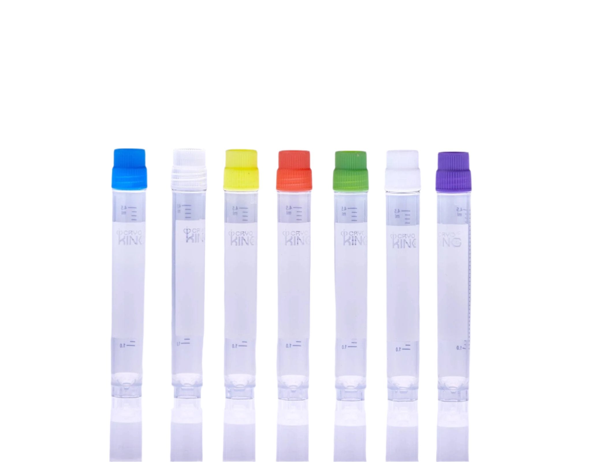 Biologix CryoKING® Cryogenic Vials 5.0ml Plastic Cryogenic sample Tube (External, Non-Barcoded) 25-Bag, 500-Pack, 1000-Case