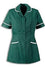Sally Ladies Tunic - Bottle Green with White Trim - Size 10