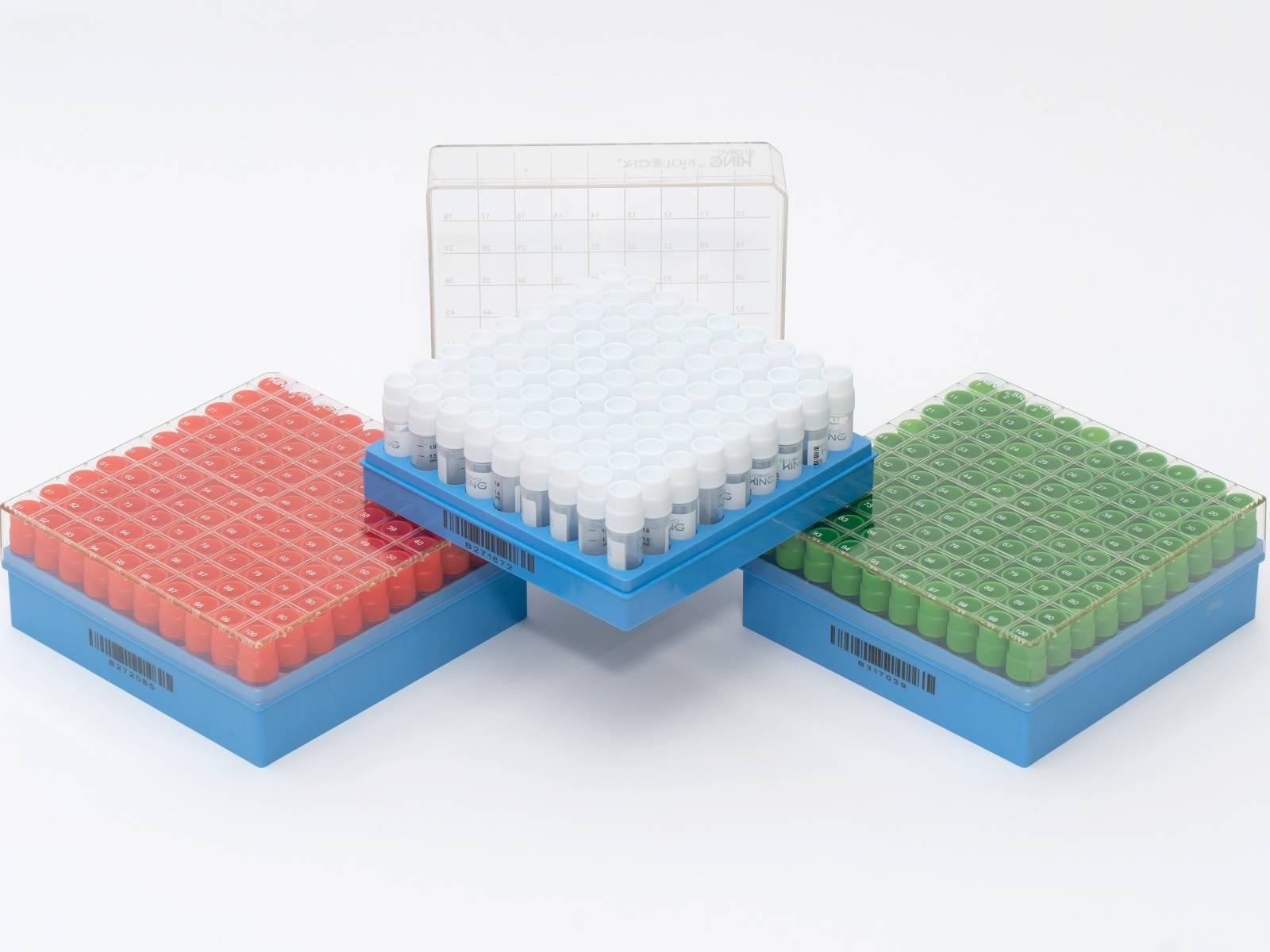 Biologix Cryogenic 2.0ml Vials + 2 in Box (100 Wells)-External Thread, 6 Bags-Pack, 2 Packs-Case, 1200 Vials-Case