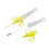 INTROCAN SAFETY 3 Closed IV Catheter 24G 0.75Inch Yellow - Box of 50