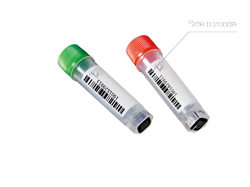 Biologix Cryogenic Vials-Multi Barcodes, External Thread, 1.0ml, 25 Sets-Bag, 1000 Pcs-Case
