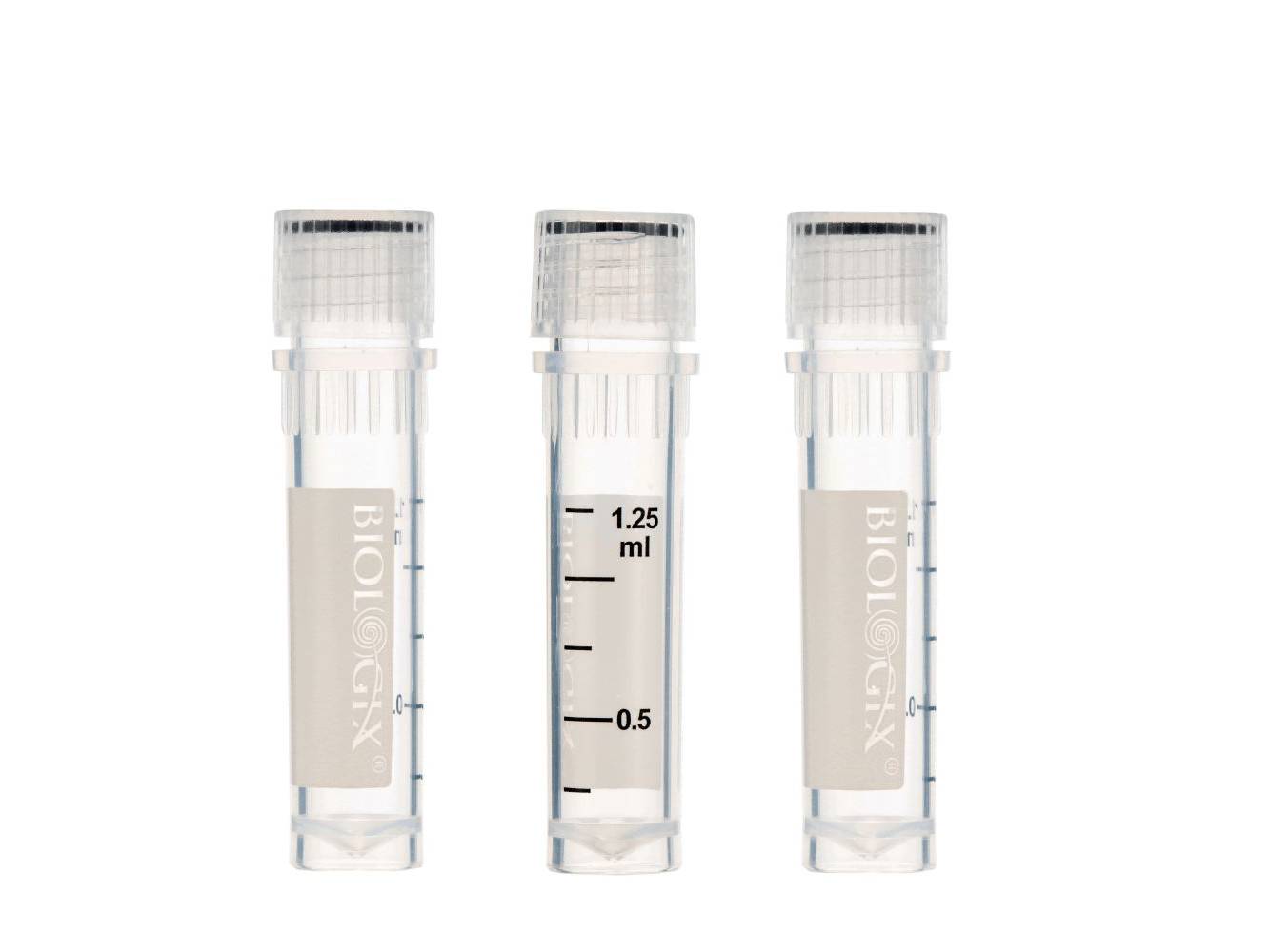 Biologix 2ml Cryogenic Vials, Lab Vials for Low Temperature Storage, 50-Bag, 500-Pack, 2000-Case