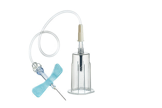Safety Blood Collection Set, Blue, 23G x 3/4