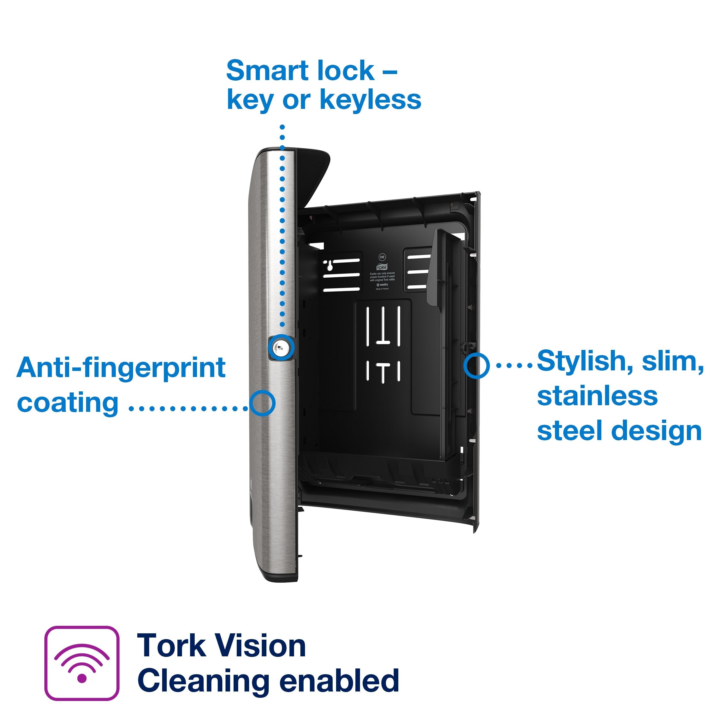 Tork Xpress® Multifold Hand Towel Dispenser Stainless Steel H2