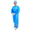 Blue Examination Gown with Long Sleeves & Elastic Cuffs x 50