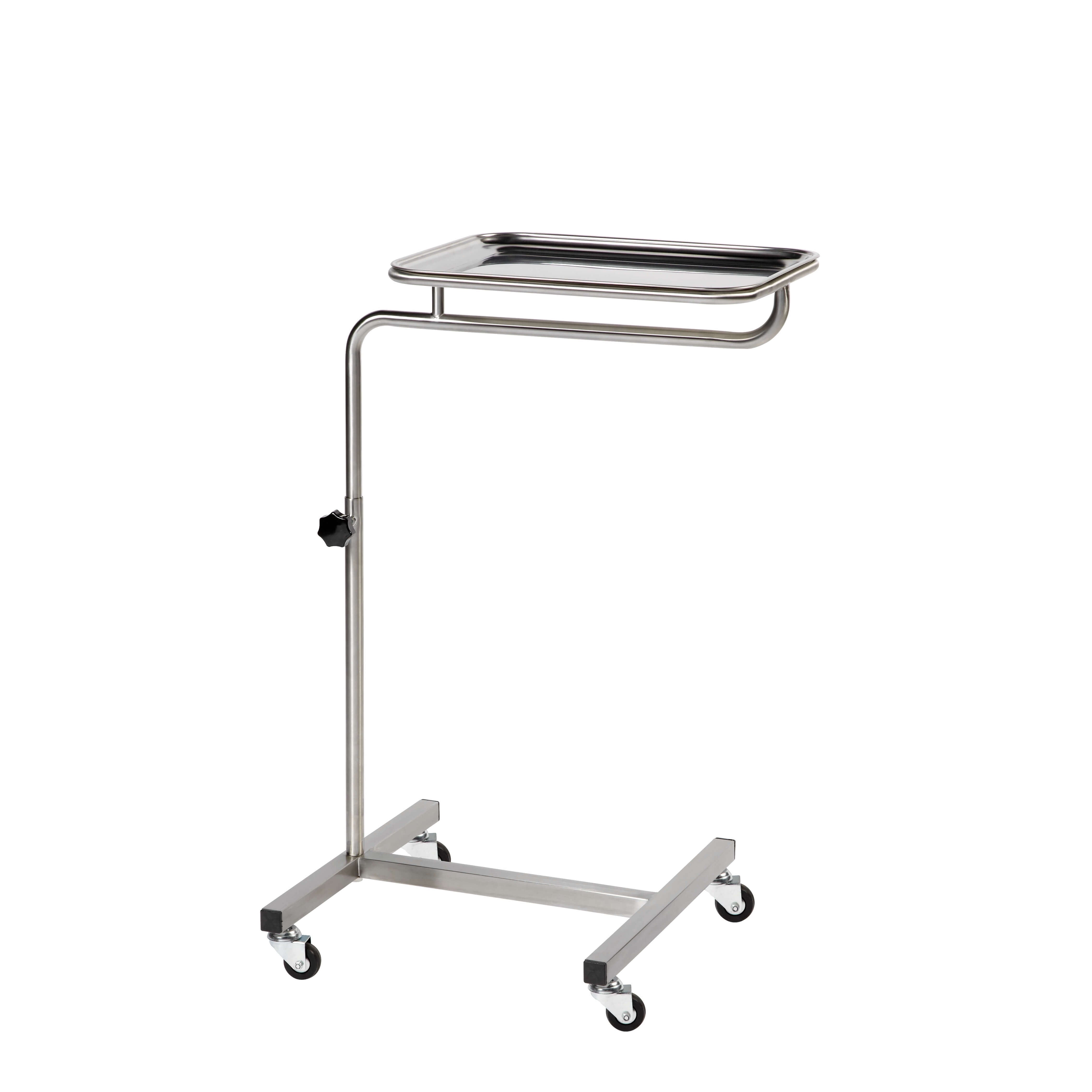 Sunflower Medical Mayo table, adjustable height, 4 castors