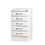 50cm 5 Drawer Pack - White (High Gloss)