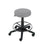 Gas-Lift Stool with Back Rest, Foot Ring & Castors, Vinyl-Anti Bacterial