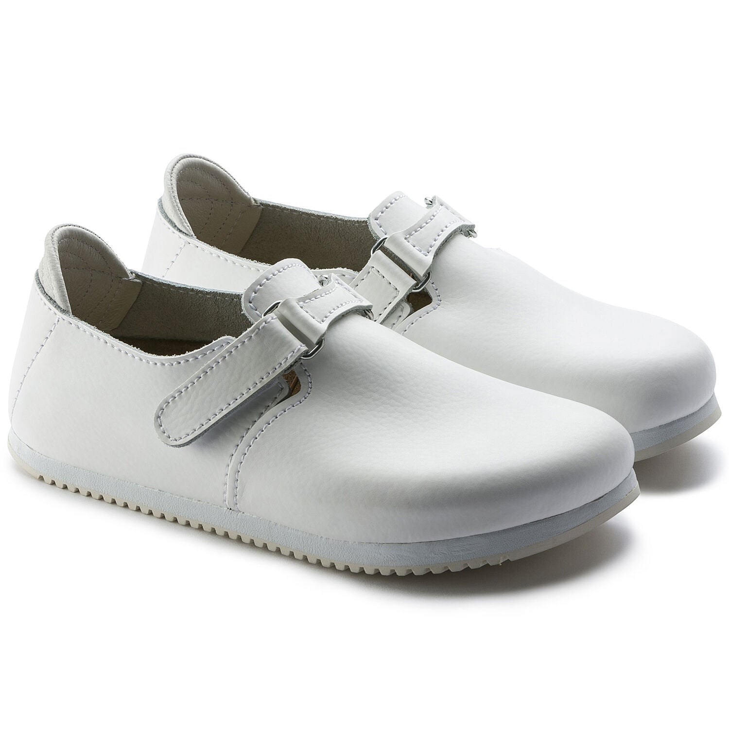 Birkenstock Linz Super Grip Slipper - Natural Leather - CLEARANCE