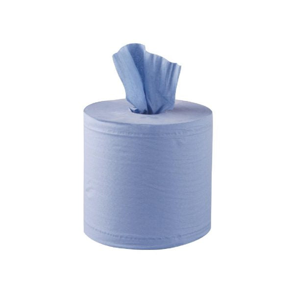 Hydi Blue Centrefeed Rolls - 2 Ply - 162mmx150m - Pack of 6 Rolls