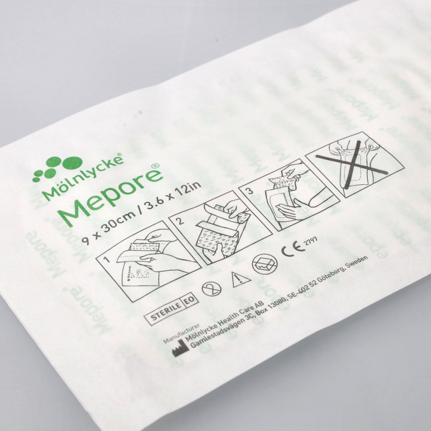 Mepore Conform Low Exudate Dressing 9X30cm - Single