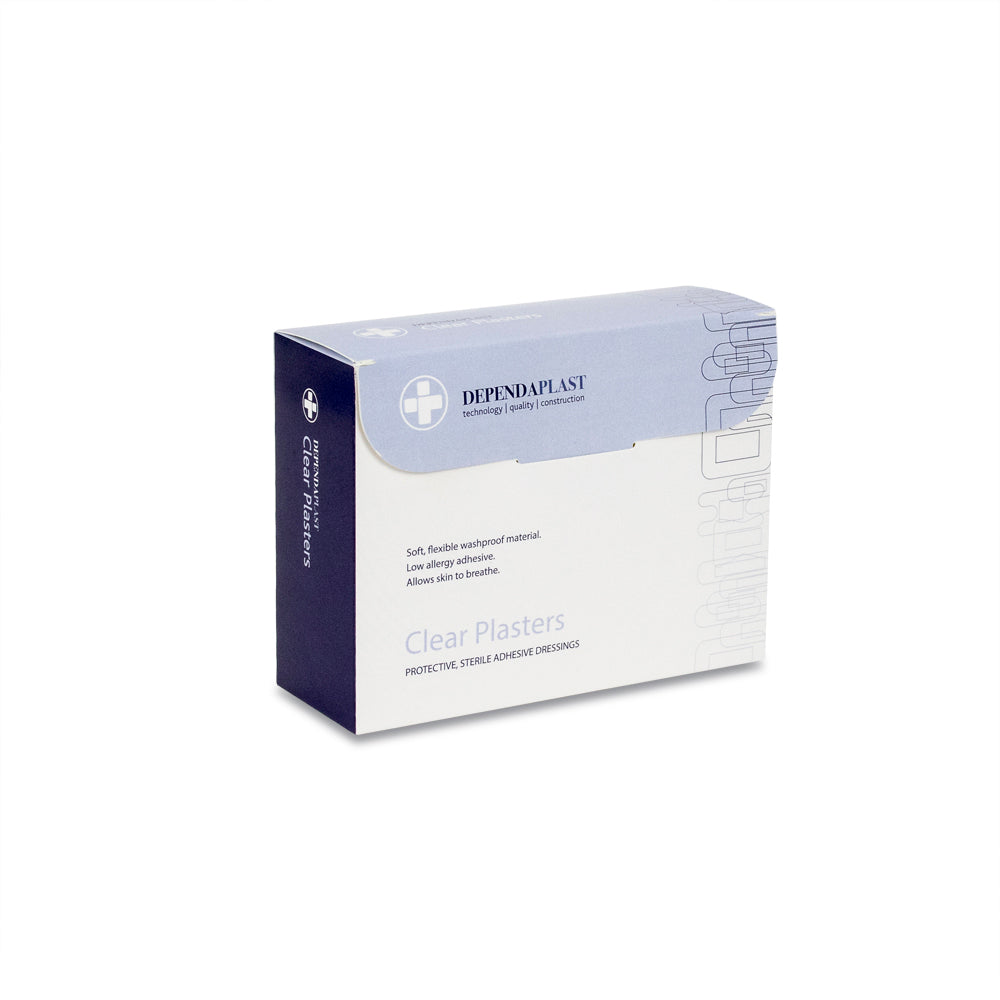 Dependaplast - Washproof Plasters -Assorted - Clear - Box of 100
