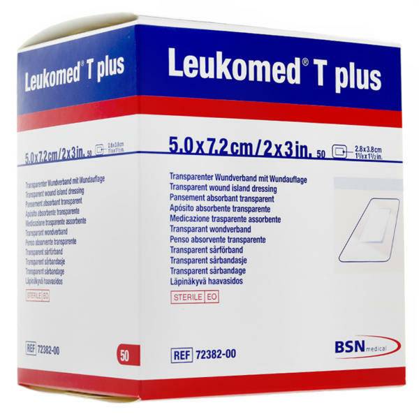 Leukomed Dressing 7.2cm x 5cm (pad size 3cm x 4cm) Pack of 50