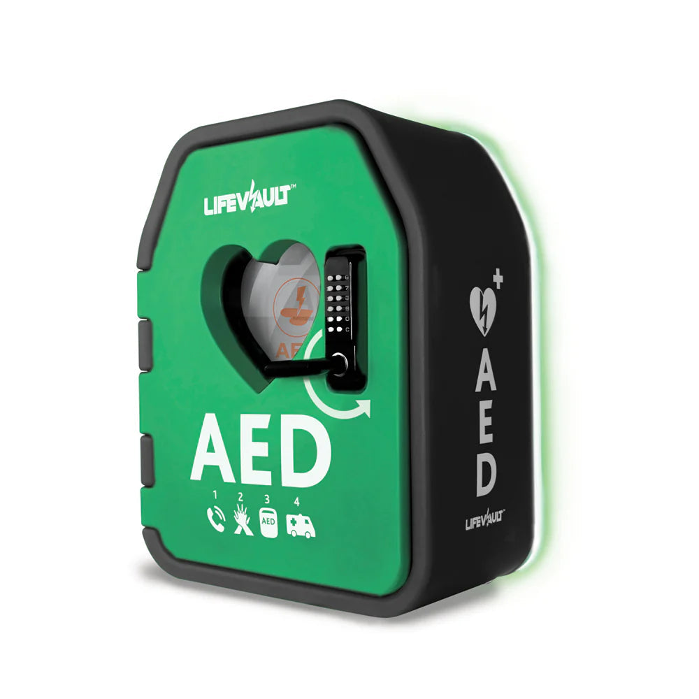 LifeVault Temperature Controlled AED Cabinet - Unlockable Door