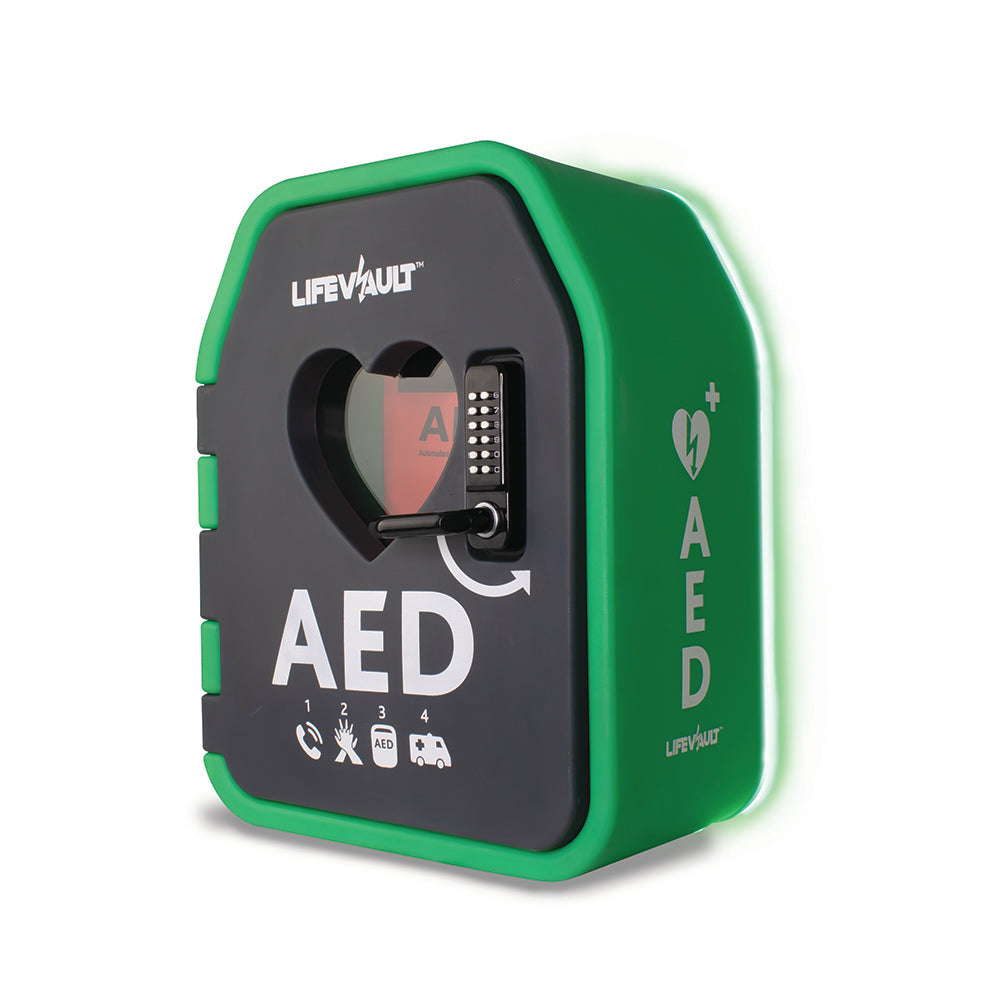 LifeVault Temperature Controlled AED Cabinet - Lockable Door
