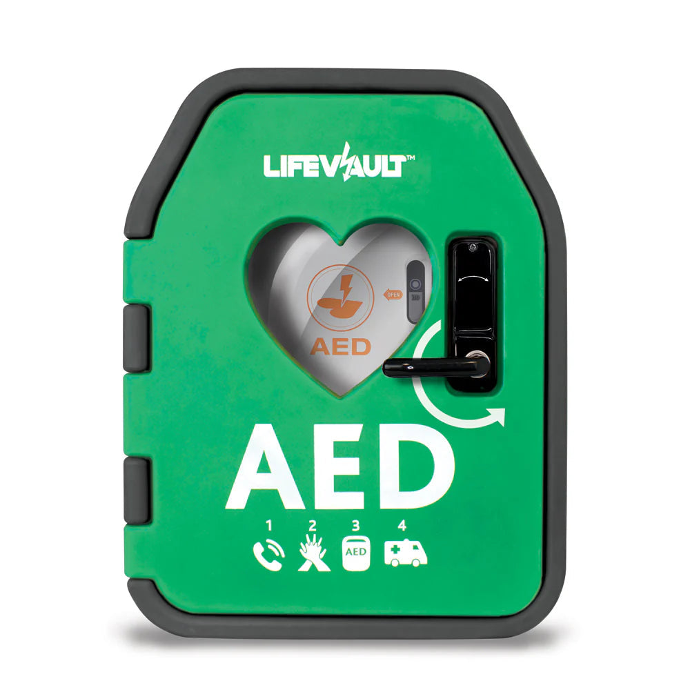 LifeVault Temperature Controlled AED Cabinet - Unlockable Door