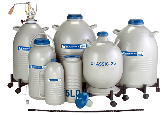 Taylor-Wharton LD and CX Liquid Nitrogen Dewar Storage Series