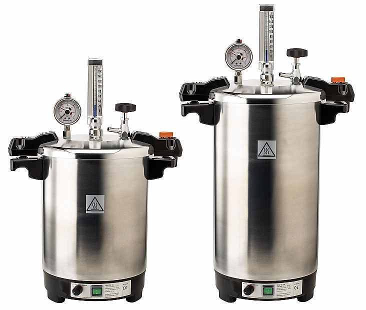 Certoclav EL Vertical Portable Aluminium Autoclave 12 L 125/140°C (8501312)