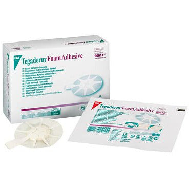 3M Tegaderm™ High Performance Foam Adhesive Dressing - 6.9 x 7.6cm - Oval - Box of 10