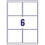 Avery J8166-100 Inkjet Labels, 6 Per Sheet, 99.1x93.1mm, White, 600 Labels