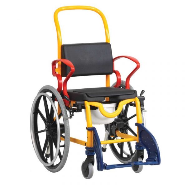 Augusburg Mobile Commode – Fixed Height, Attended (4