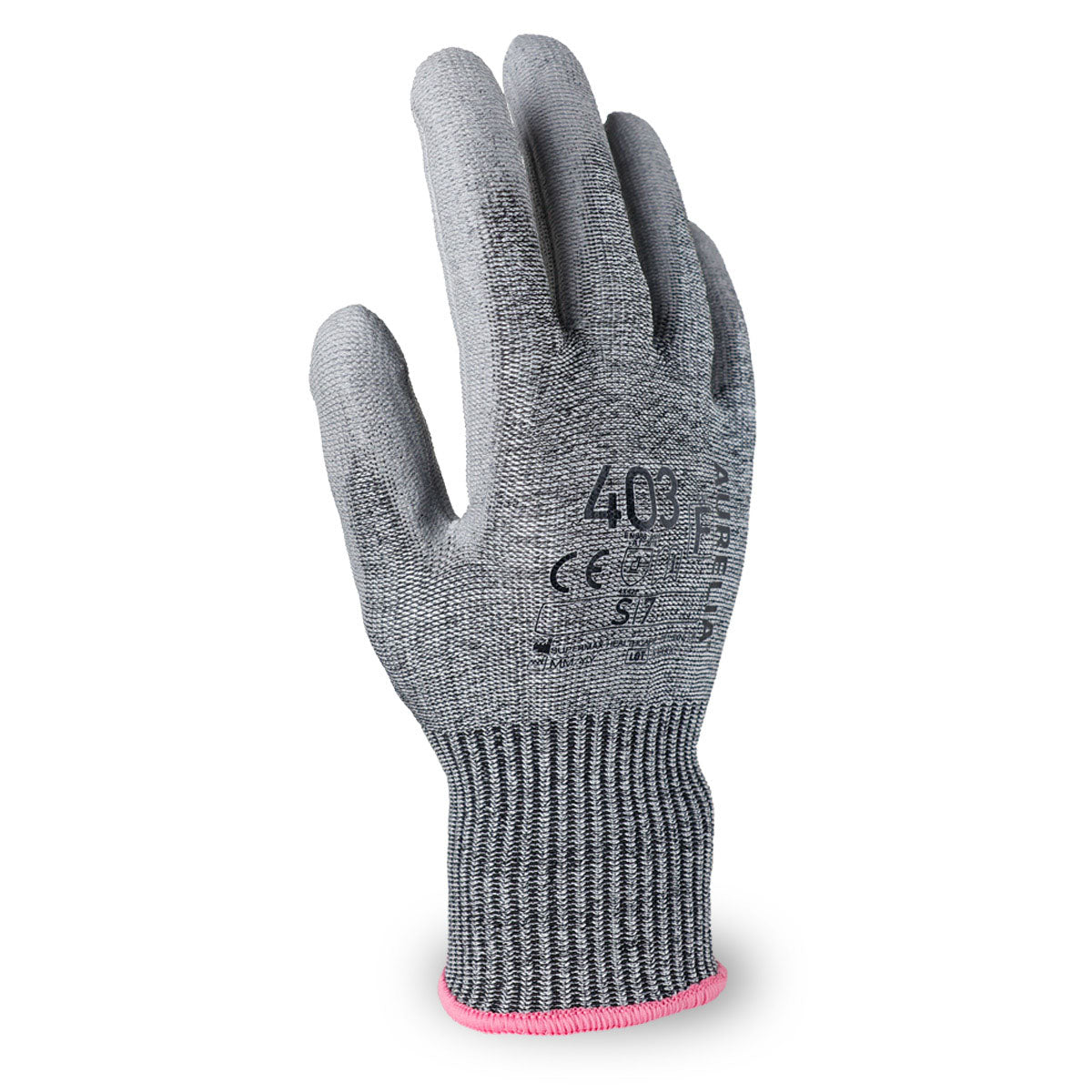AURELIA 403 - Cut F Protective Glove with Grey PU Coating