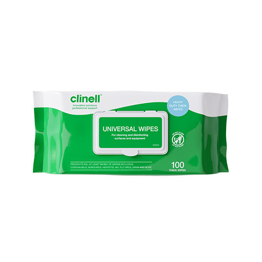 Clinell Universal Extra Thick Wipes - Pack Of 100