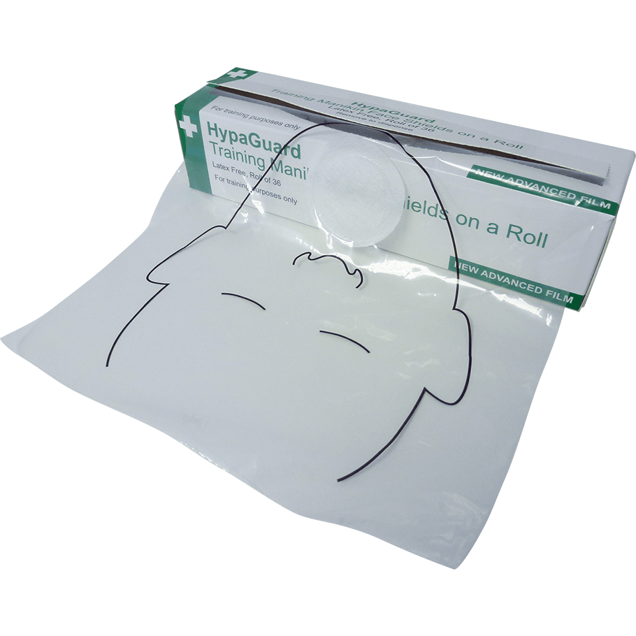 HypaGuard Training Manikin Resuscitation Face Shields on a Roll