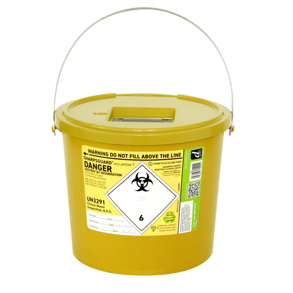 Sharpsguard Extra Yellow 8.5 Ltr Sharps Bin