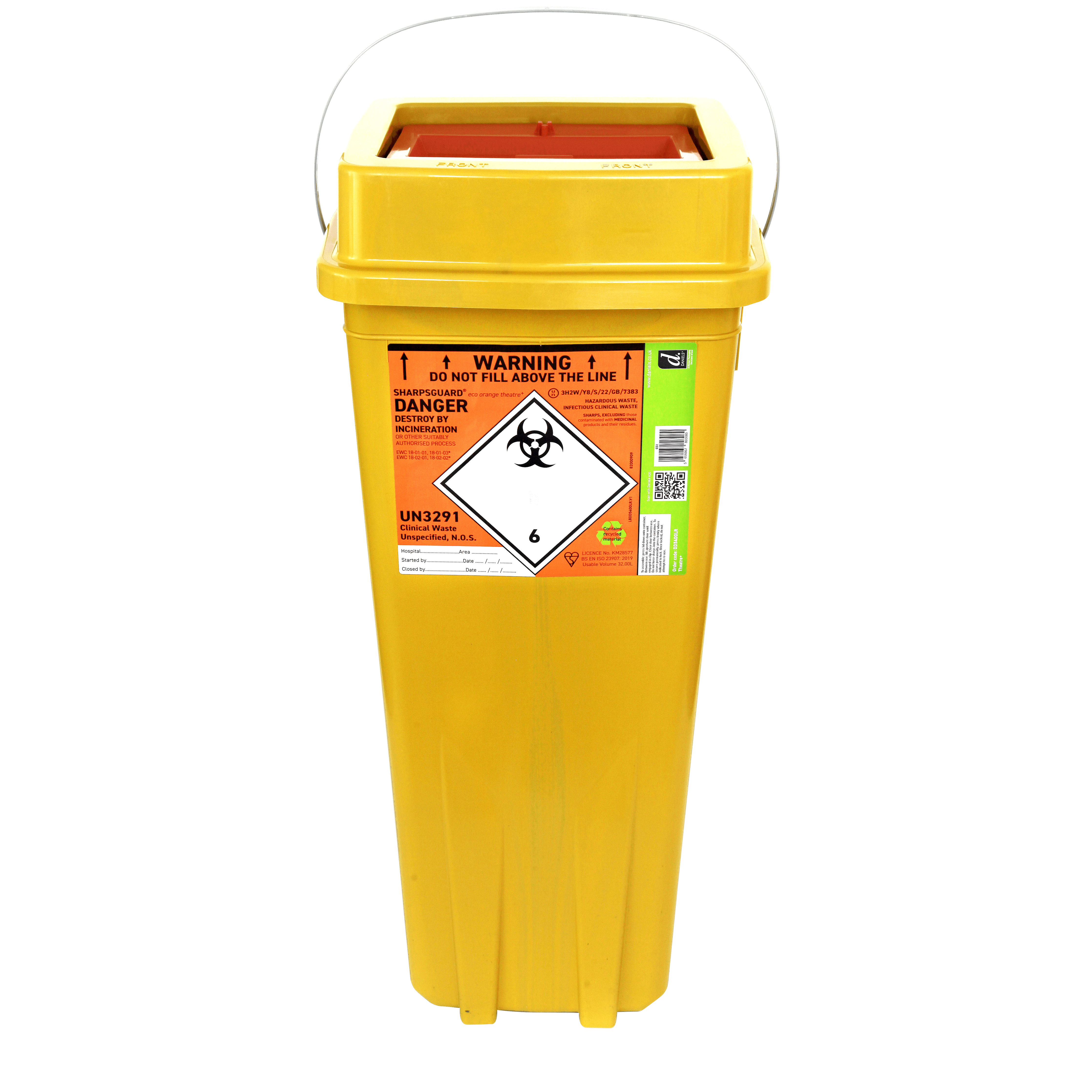 SHARPSGUARD® orange theatre⁺ 4 pack of bins