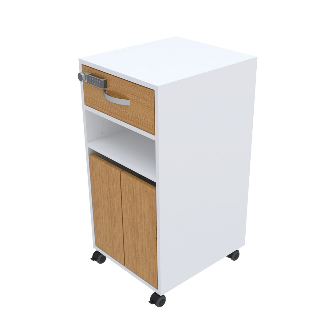 Bedside Locker, Cupboard, Lockable Drawer & Shelf, Digital Lock