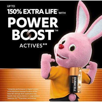 Duracell Plus AA Alkaline Batteries - Pack of 4