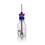 DURAN® GL 45 Stirred Bottle Reactor Set, Complete with 500 mL Bottle (Clear), Screw Cap (PP, Blue), 2x GL 14 Ports and 2x GL 14 Caps (PBT, Red) and Folding Magnetic Stirrer